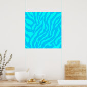 Corey Tiger 80s Retro Tijger Patroon Poster (Keuken)