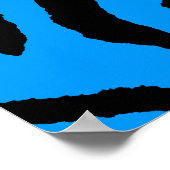 Corey Tiger 80s Retro Tijger Patroon Poster (Hoek)