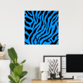 Corey Tiger 80s Retro Tijger Patroon Poster (Thuiskantoor)