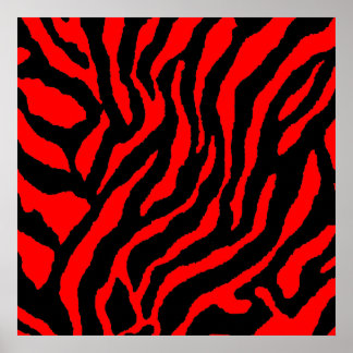 Corey Tiger 80s Retro Tijger Patroon Poster