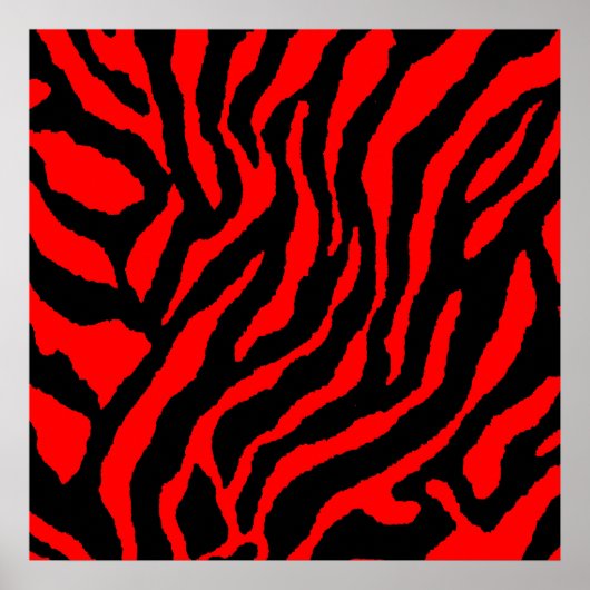 Corey Tiger 80s Retro Tijger Patroon Poster (Voorkant)