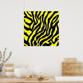 Corey Tiger 80s Retro Tijger Patroon Poster (Keuken)