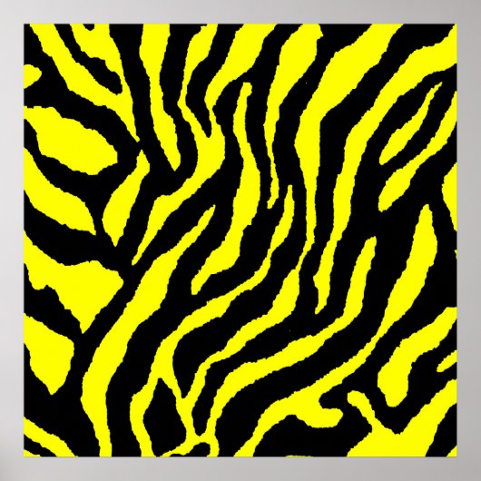 Corey Tiger 80s Retro Tijger Patroon Poster (Voorkant)