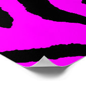 Corey Tiger 80s Retro Tijger Patroon Poster (Hoek)