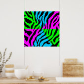 Corey Tiger 80s Retro Tijger Patroon Poster (Keuken)