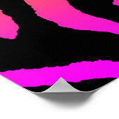 Corey Tiger 80s Retro Tijger Patroon Poster (Hoek)