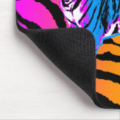 Corey Tiger 80s Retro Tijger & Strepen Muismat (Hoek)