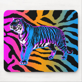 Corey Tiger 80s Retro Tijger & Strepen Muismat