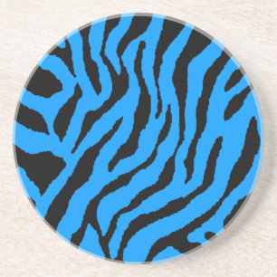 Corey Tiger 80s Retro Tijgerstrepen Zandsteen Onderzetter