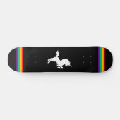 COREY TIGER 80s RETRO  UNICORN RAINBOW BLAK Persoonlijk Skateboard (Horizontaal)