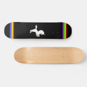 COREY TIGER 80s RETRO  UNICORN RAINBOW BLAK Persoonlijk Skateboard (Horizontaal)