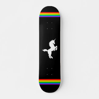COREY TIGER 80s RETRO  UNICORN RAINBOW BLAK Persoonlijk Skateboard