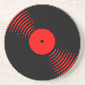 Corey Tiger 80s Retro Vintage Vinyl Record Onderze Zandsteen Onderzetter