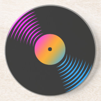 Corey Tiger 80s Retro  Vinyl Record Onderzetter