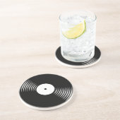 Corey Tiger 80s Retro Vinyl Record Onderzetter (Zijkant)