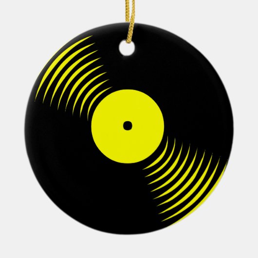 Corey Tiger 80s Retro Vinyl Record Ornament (Voorkant)