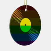 Corey Tiger 80s Retro Vinyl Record Ornament (Rechts)