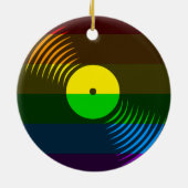 Corey Tiger 80s Retro Vinyl Record Ornament (Achterkant)