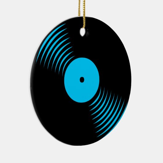 Corey Tiger 80s Retro Vinyl Record Ornament (Rechts)