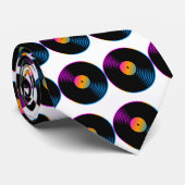 Corey Tiger 80s Retro  Vinyl Record Stropdas (Opgerold)