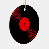 Corey Tiger 80s Retro Vinylplaat Ornament (Rechts)