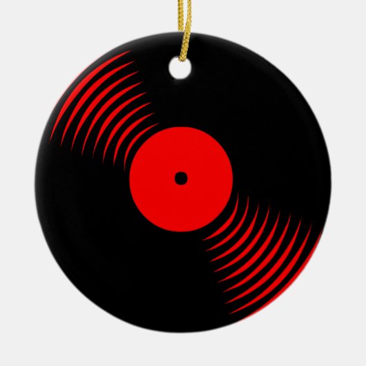 Corey Tiger 80s Retro Vinylplaat Ornament (Voorkant)