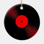 Corey Tiger 80s Retro Vinylplaat Ornament (Achterkant)