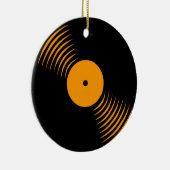 Corey Tiger 80s Retro Vinylplaat Ornament (Rechts)