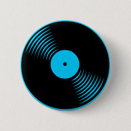 Corey Tiger 80s Retro  vinylplaat Ronde Button 5,7 Cm