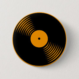 Corey Tiger 80s Retro  vinylplaat Ronde Button 5,7 Cm