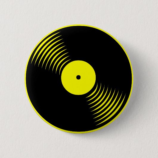 Corey Tiger 80s Retro  vinylplaat Ronde Button 5,7 Cm (Voorkant)