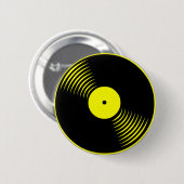 Corey Tiger 80s Retro  vinylplaat Ronde Button 5,7 Cm (Voorkant /achterkant)