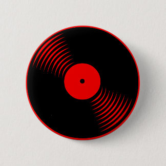 Corey Tiger 80s Retro  vinylplaat Ronde Button 5,7 Cm