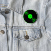 Corey Tiger 80s Retro  vinylplaat Ronde Button 5,7 Cm (In situ)