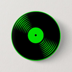Corey Tiger 80s Retro vinylplaat Ronde Button 5,7 Cm