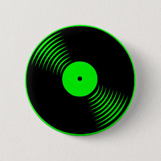 Corey Tiger 80s Retro  vinylplaat Ronde Button 5,7 Cm