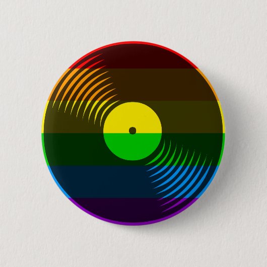 Corey Tiger 80s Retro  vinylplaat Ronde Button 5,7 Cm (Voorkant)