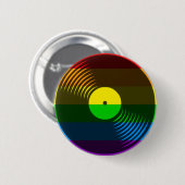 Corey Tiger 80s Retro  vinylplaat Ronde Button 5,7 Cm (Voorkant /achterkant)