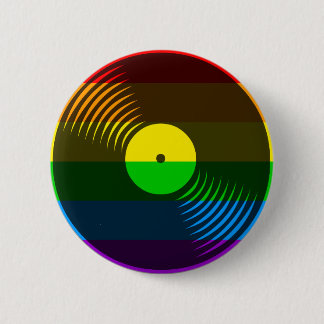 Corey Tiger 80s Retro  vinylplaat Ronde Button 5,7 Cm