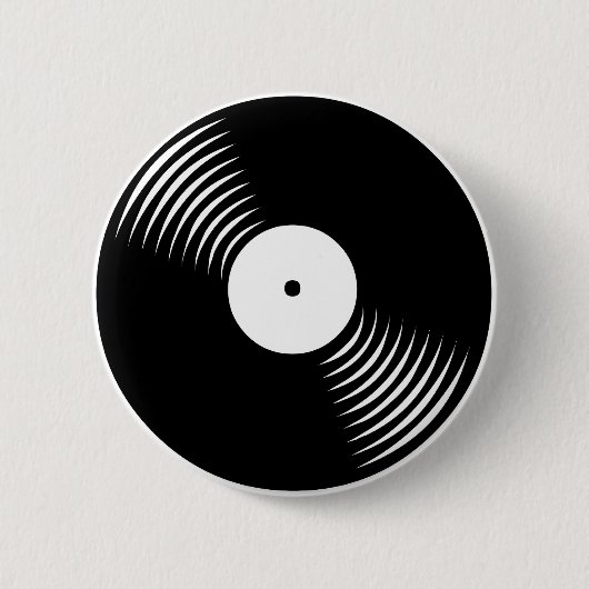 Corey Tiger 80s Retro  vinylplaat Ronde Button 5,7 Cm (Voorkant)