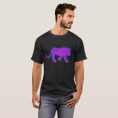 COREY TIGER 80's ROZE JAGende TIGER T-shirt (Voorkant volledig)