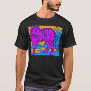 COREY TIGER 80's ROZE TIGER SCENE T-shirt