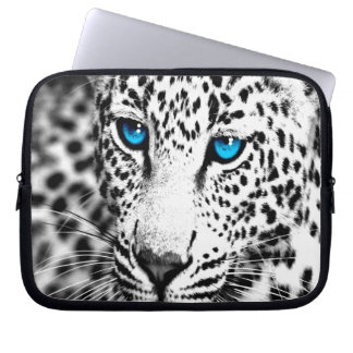 Corey Tiger 80s Sneeuwluipaard (wit) Laptop Sleeve