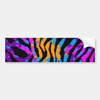 Corey Tiger 80s Spattenverf Tijgerstrepen Bumpersticker