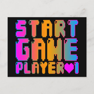 Corey Tiger 80s  Start game Player 1 Briefkaart