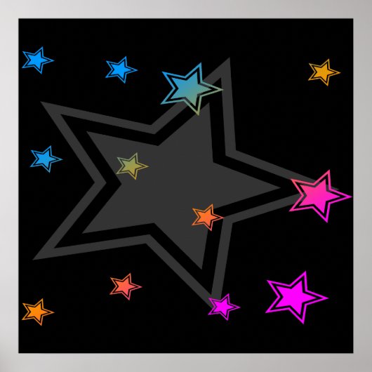 Corey Tiger 80s  sterren Poster (Voorkant)