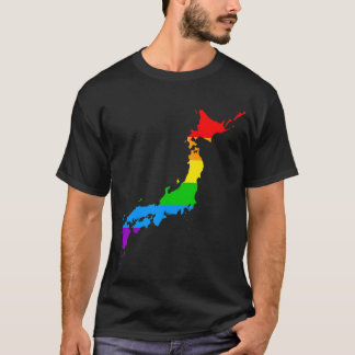Corey Tiger 80s stijl Japan regenboog T-shirt