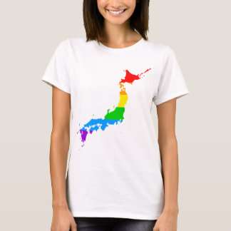 Corey Tiger 80s stijl Japan regenboog T-shirt