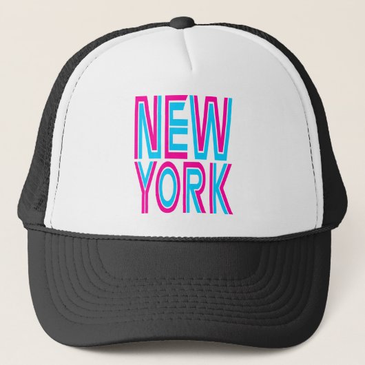 Corey Tiger 80s Stijl New York Trucker Pet (Voorkant)
