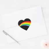 Corey Tiger 80's  stijl regenboog Hart Sticker (Envelop)